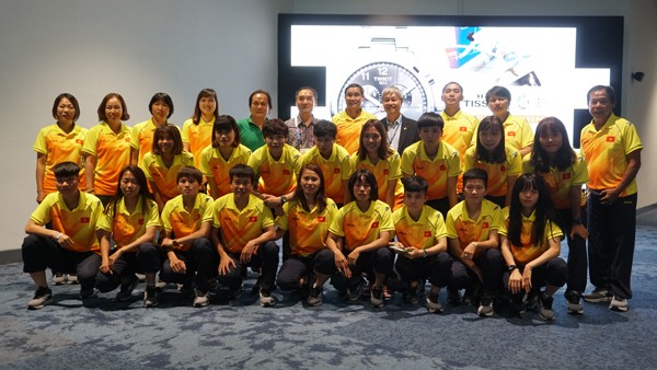 Mục kích buổi tập đầu tiên của tuyển nữ Việt Nam tại ASIAD 2018 Mục kích buổi tập đầu tiên của tuyển nữ Việt Nam tại ASIAD 2018
