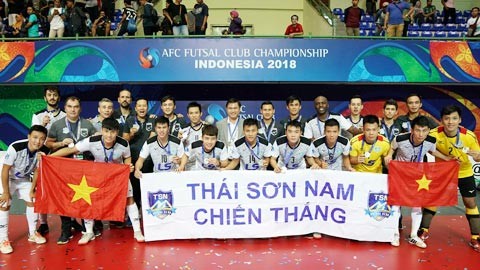 Đoạt ngôi Á quân giải châu Á, Thái Sơn Nam nhận thưởng 'khủng' Đoạt ngôi Á quân giải châu Á, Thái Sơn Nam nhận thưởng 'khủng'