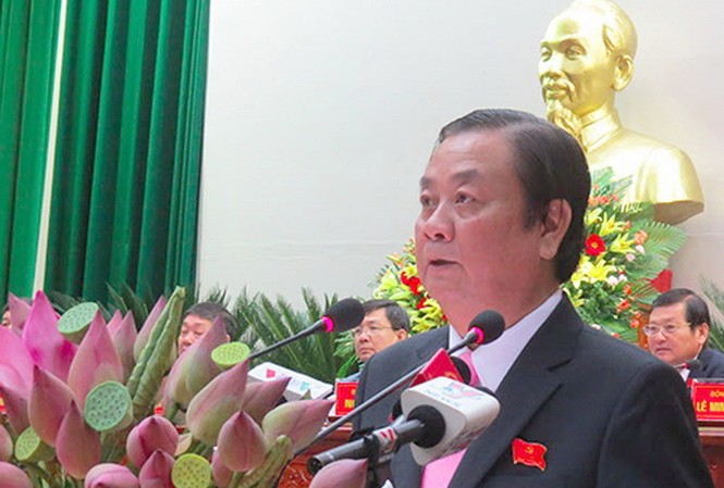 Bí thư Tỉnh ủy Đồng Tháp tái đắc cử Bí thư Tỉnh ủy Đồng Tháp Lê Minh Hoan