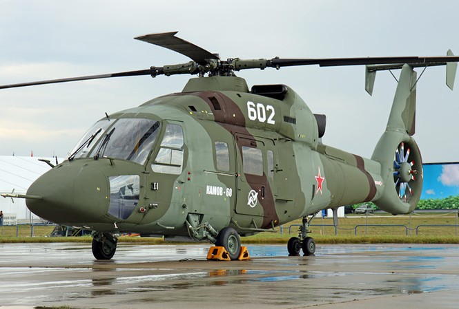 Chiêm ngưỡng sức mạnh trực thăng “cá kình” Ka-60 Trực thăng đa năng Ka-60 do hãng chế tạo Kamov của Nga sản xuất. (Ảnh: Airliners.net)
