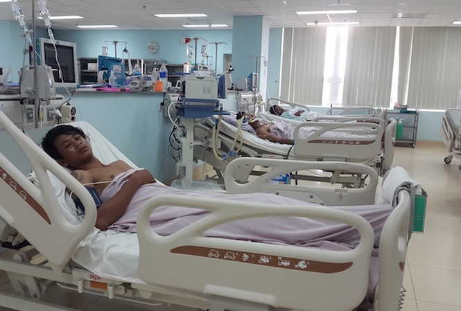 Ăn cá nóc, 5 người trong một gia đình nhập viện Bệnh nhận đang được điều trị tại bệnh viện Bà Rịa