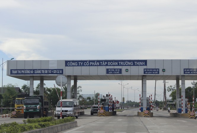 Quảng Trị đề nghị giảm phí, di dời một trạm thu phí BOT Trạm thu phí BOT Quảng Trị. Ảnh: H.T