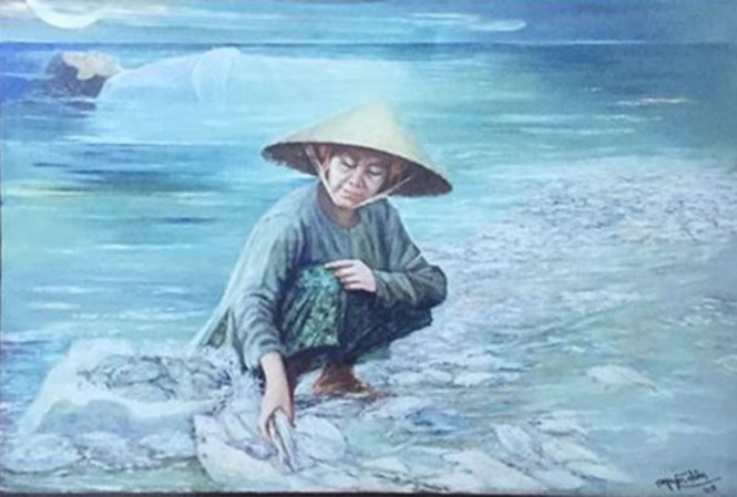 Trả lại bức tranh 'Biển chết' cho tác giả Bức tranh “Biển chết” của họa sỹ Nguyễn Nhân