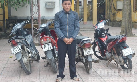 'Siêu trộm' liên tỉnh sa lưới công an Đối tượng và tang vật tại CQĐT.