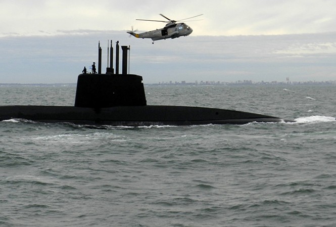 Rúng động sự cố trên tàu ngầm Argentina hai tháng trước khi mất tích Tàu ngầm ARA San Juan. Ảnh: AP