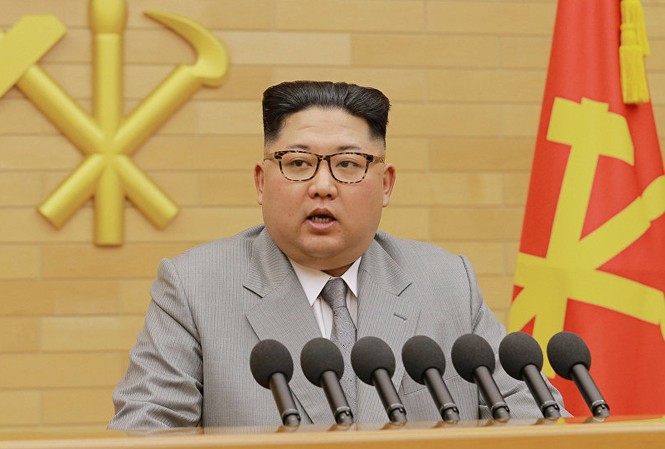 Báo Hàn Quốc: Ông Kim Jong-un ‘có thể đang mắc vấn đề về thận' Chủ tịch Triều Tiên Kim Jong-un phát biểu mừng năm mới hôm 1/1. Ảnh: KCNA