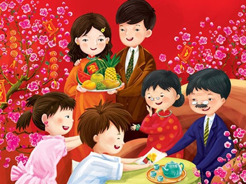 Vì sao 'mồng ba Tết thầy'? Đi chúc Tết cha mẹ, thầy cô là phong tục đẹp của người Việt Nam. Ảnh minh họa.