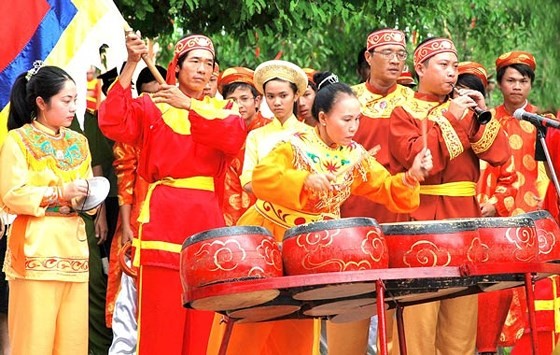 Huyền thoại nhạc võ Tây Sơn Biểu diễn võ nhạc Tây Sơn. Ảnh: Sài Gòn giải phóng