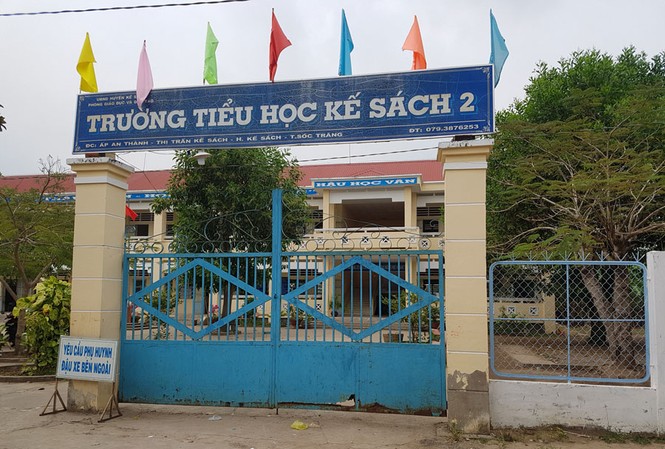 Buộc thôi việc thầy giáo có hành vi 'nhạy cảm' với nữ sinh Trường Tiểu học Kế Sách 2 nơi thầy Trang dạy. Ảnh: Nhật Huy