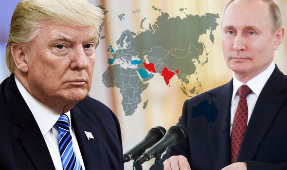 Ai ủng hộ Mỹ, ai về phe Nga trên chiến trường Syria? Ảnh minh hoạ: Express