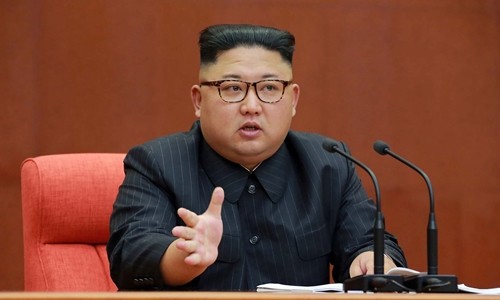 Triều Tiên tuyên bố dừng thử tên lửa và hạt nhân Lãnh đạo Triều Tiên Kim Jong-un. Ảnh: KCNA.