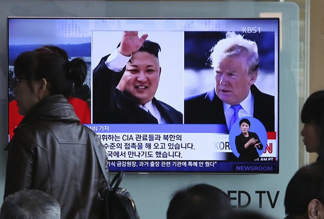 Tổng thống Trump chùn bước trước sự khó lường của Triều Tiên? Ảnh minh hoạ: AP