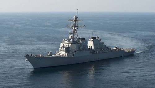 Reuters: Mỹ điều hai tàu chiến đến Biển Đông Tàu khu trục USS Higgins. Ảnh: Hải quân Mỹ