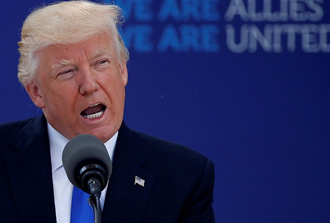 Ông Trump ‘dằn mặt’ lãnh đạo châu Âu trước thềm thượng đỉnh NATO Tổng thống Mỹ Donald Trump. Ảnh: Reuters