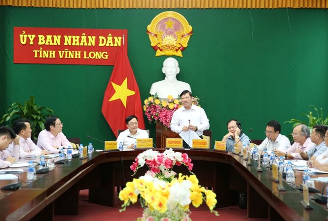 Ngân hàng Chính sách xã hội làm việc với Tỉnh ủy, UBND tỉnh Vĩnh Long Quang cảnh buổi làm việc