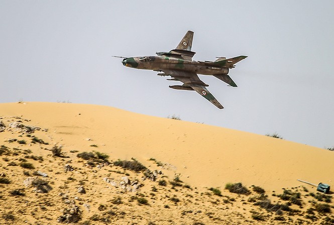 Một phi công Syria thiệt mạng sau khi Su-22 bị Israel bắn rơi Chiến đấu cơ Su-22 của Không quân Syria. Ảnh: Tass