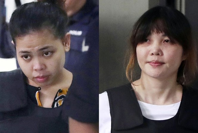 Trước ngày tuyên án: Tương lai nào cho Đoàn Thị Hương? Siti Aisyah (trái) và Đoàn Thị Hương (phải). Ảnh: AP