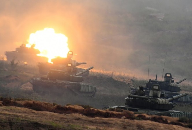 Nga sắp tổ chức cuộc tập trận quân sự lớn nhất trong lịch sử Cuộc tập trận Zapad-2017. Ảnh: Sputnik