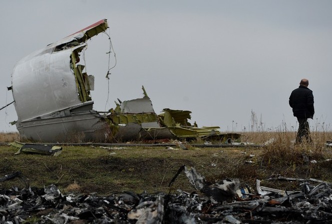 Nga công bố tin sốc: Tên lửa bắn rơi MH17 là của Ukraine Hiện trường vụ rơi máy bay MH17. Ảnh: Sputnik