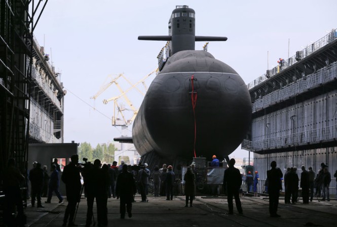 Nga hạ thuỷ tàu ngầm ‘vô hình’ Tàu ngầm Kronstadt. Ảnh: Sputnik