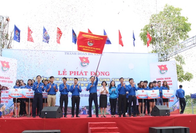 Đà Nẵng ra quân chiến dịch thanh niên tình nguyện hè 2018 1200 ĐVTN tham gia Lễ xuất quân Chiến dịch tình nguyện hè 2018 của Thành đoàn Đà Nẵng. Ảnh: Giang Thanh