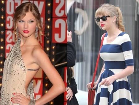 Taylor Swift dính nghi án dao kéo 'vòng một' Taylor Swift dính nghi án dao kéo 'vòng một'