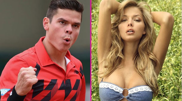 Siêu mẫu đẹp nhất Canada dính lưới tình Milos Raonic Raonic cưa đổ người mẫu đẹp nhất Canada.