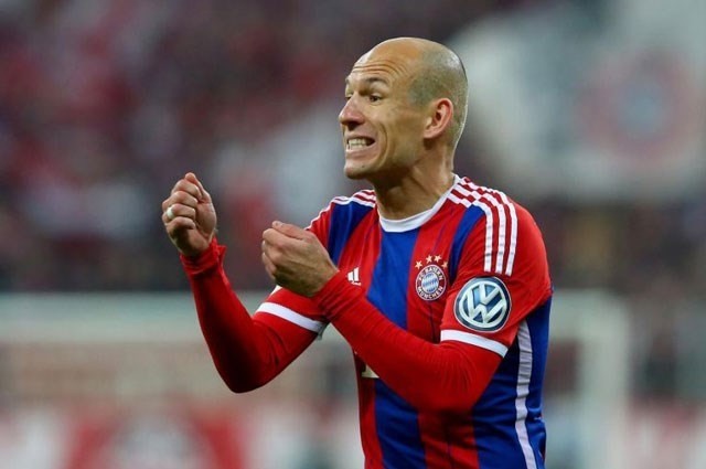 Arsenal liên tiếp nhận tin vui từ Bayern Munich Robben sẽ vắng mặt ở trận đấu với Arsenal.
