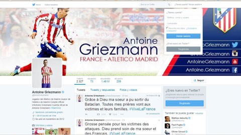 Em gái tiền đạo ĐT Pháp thoát chết trong vụ khủng bố Antoine Griezmann chia sẻ thông tin về em gái.