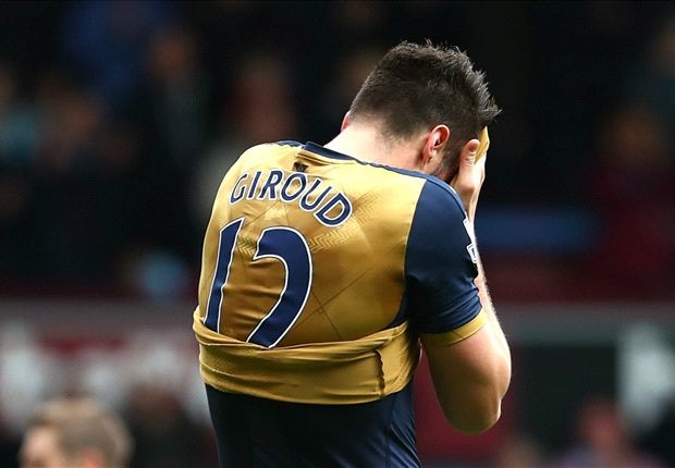Tiền đạo Arsenal xác lập kỷ lục... 'tịt ngòi' Giroud có trận thứ 14 liên tiếp không ghi bàn ở Premier League.