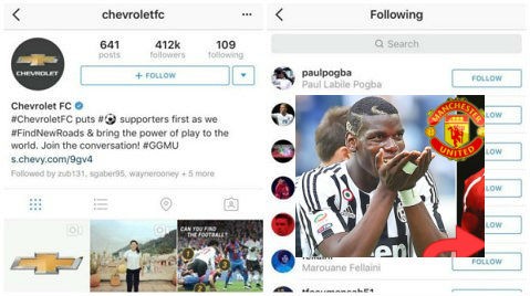 Tin tối 28/7: Lộ thông tin M.U chiêu mộ Pogba Chevrolet đặt chế độ theo dõi Pogba trên Instagram.