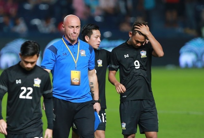 HLV U23 Thái Lan nói gì khi đội nhà thảm bại? HLV Zoran Jankovic của U23 Thái Lan.