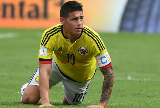 Đấu Nhật Bản, Colombia có thể mất ngôi sao số 1 James Rodriguez nhiều khả năng vắng mặt ở trận gặp Nhật Bản.