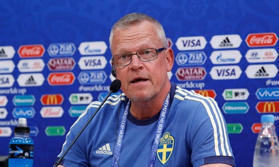 HLV Thụy Điển thách thức nhà ĐKVĐ Đức HLV Janne Andersson của ĐT Thụy Điển.