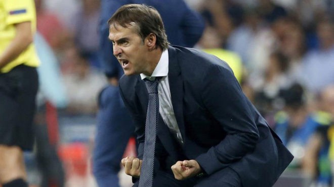 Thắng vùi dập, HLV Real khen ngợi 'kẻ thế chỗ' Ronaldo HLV Julien Lopetegui.