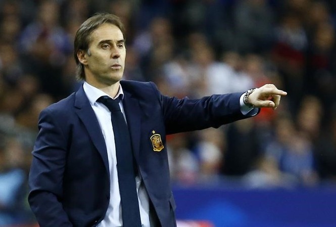 HLV Lopetegui nói gì khi Real gục ngã trước CSKA Moscow? HLV Julen Lopetegui.