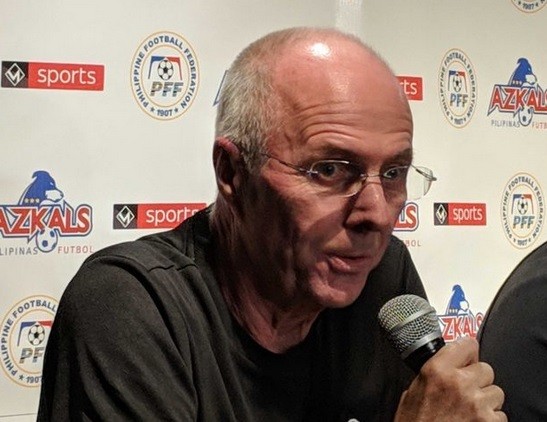 Ra mắt tuyển Philippines, HLV Eriksson đặt mục tiêu khiêm tốn HLV Sven-Goran Eriksson.
