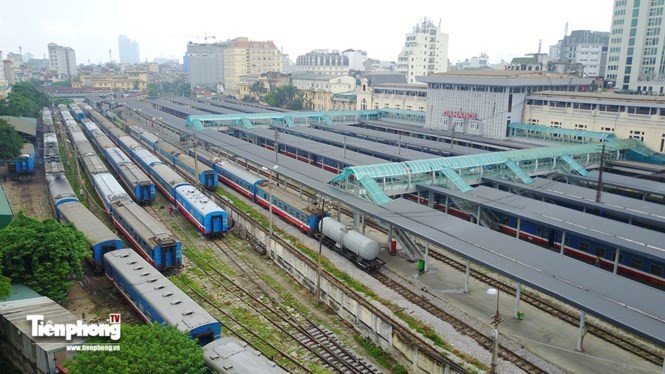 Xây cao ốc 70 tầng khu ga Hà Nội: ‘Mượn’ ga Hà Nội để lấy đất? Chỉ riêng quỹ đất của các đơn vị ngành đường sắt theo Đồ án đã trên 20ha. Ảnh MT