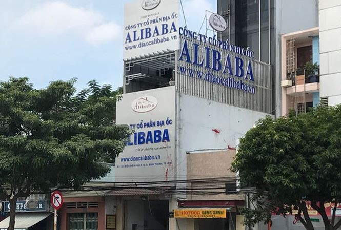 Bộ Công an vào cuộc vụ công ty Alibaba bị tố bán đất 'ảo' Trụ sở công ty Alibaba tại số 321 đường Điện Biên Phủ, phường 15, quận Bình Thạnh, TP HCM