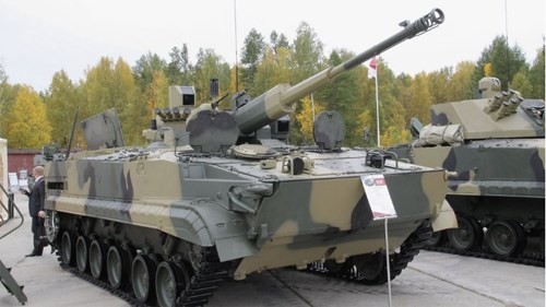 Nga lộ xe BMP-3K mới với pháo 57mm Nga lộ xe BMP-3K mới với pháo 57mm