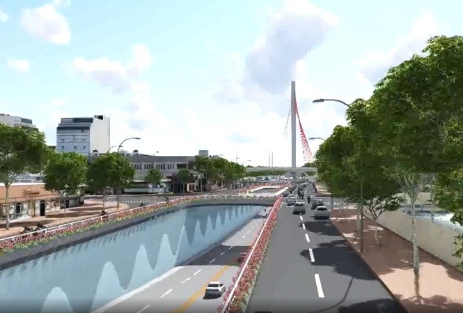 Đà Nẵng: Hơn 550 tỷ đồng để xây dựng hầm chui cải thiện ùn tắc Phác họa hầm chui nút giao thông phía tây cầu Trần Thị Lý