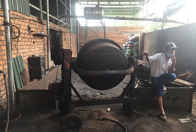 Phế phẩm cà phê nhuộm pin: Tổng kiểm tra cơ sở sản xuất, chế biến cà phê Cơ sở chế biến kinh doanh nông sản của bà Nguyễn Thị Thanh Loan