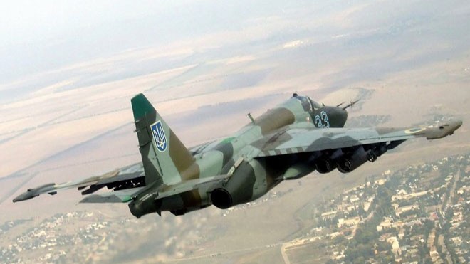 2 chiến đấu cơ Ukraine bị bắn rơi gần hiện trường MH17 Một chiến đấu cơ Su-25 của Ukraine.