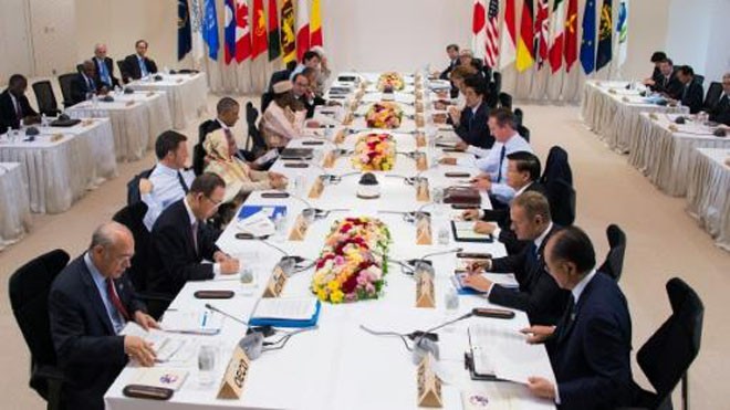 G7 đưa ra tuyên bố chung về Biển Đông Lãnh đạo G7 trong hội nghị ở Nhật Bản