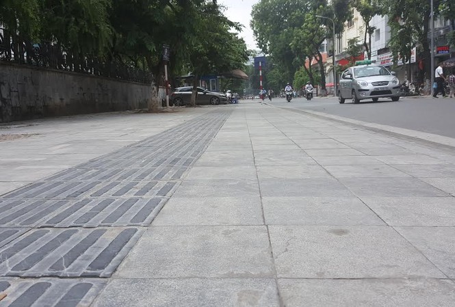 Chỉ lát đá vỉa hè sau hạ ngầm điện, viễn thông Chỉ lát đá vỉa hè sau hạ ngầm điện, viễn thông