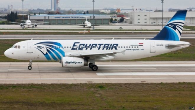 Phi hành đoàn máy bay Ai Cập từng bị “khủng bố tinh thần” Một máy bay của EgyptAir.
