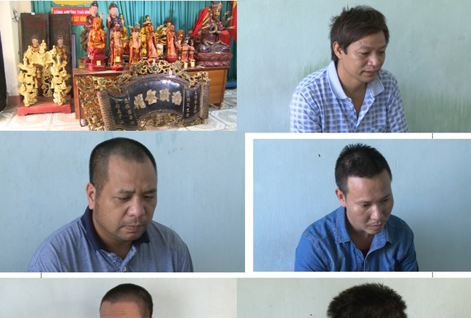Triệt phá băng nhóm gây ra 21 vụ trộm đồ cổ ở đình, chùa Triệt phá băng nhóm gây ra 21 vụ trộm đồ cổ ở đình, chùa