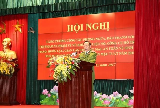 Tăng cường trấn áp tội phạm dịp Tết Nguyên đán Thượng tướng Lê Quý Vương - Thứ trưởng Bộ Công an - yêu cầu tăng cường đấu tranh với tội phạm dịp Tết