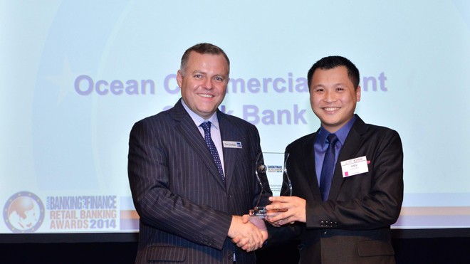 OceanBank nhận giải thưởng Sáng kiến Ngân hàng Điện tử Tốt nhất Việt Nam 2014 OceanBank nhận giải thưởng Sáng kiến Ngân hàng Điện tử Tốt nhất Việt Nam 2014