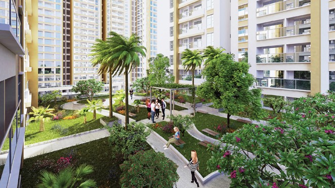 Sức hút của những dự án căn hộ “xanh” Căn hộ sân vườn trên không, mang hơi thở thiên nhiên và màu xanh vào nhà, làm dịu đi những căn thằng của cuộc sống thường nhật